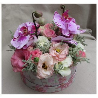 viragdoboz orchideval