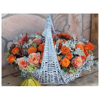 narancsos viragkosar